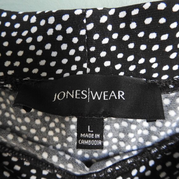 Jones Wear Maxi Skirt Polka Dot Polyester Large - Picture 7 of 8